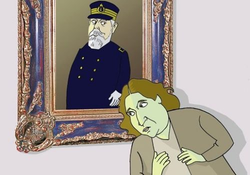 Ada Colau e o almirante Cervera por Siro