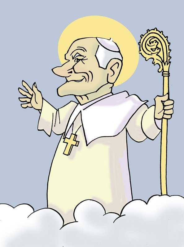 Xoán Paulo II por Siro